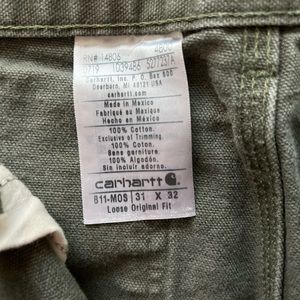 Vintage carhartt pants green size 31x32